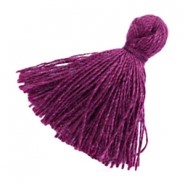 Kwastje / tassel 15 tot 20 mm paars / aubergine