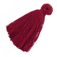 Kwastje / tassel 15 tot 20 mm rood