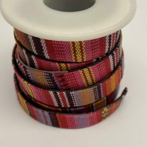 Aztec band 1 meter x 10 mm. Roze / oranje