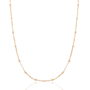 Ketting RVS in rosé goud kleur45 cm