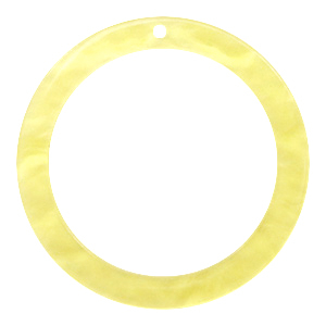 Hanger resin rond 35 mm. Sunshine yellow.