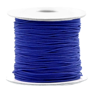 Gekleurd elastisch draad 0,8 mm cobalt blauw. Per meter