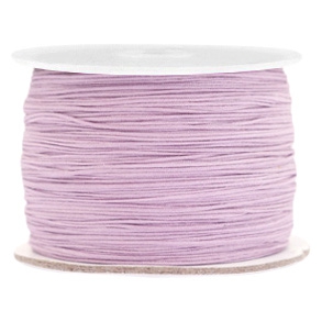 Macramé draad 0,5 mm Lila purple. Per meter