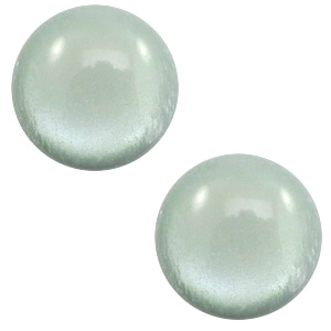 Cabochon 7 mm polaris elements soft tone shiny Chinois green grey