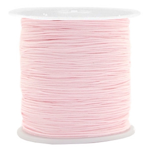 Macramé draad 0,5 mm roze. Per meter