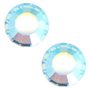 Swarovski elements SS 34 flat back 7mm Aquamarine blue