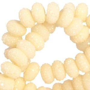 Sparkling beads 8 mm Ivory yellow