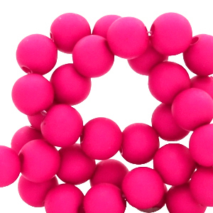 Kralen acryl 8 mm Pink Blast