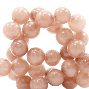 Kralen natuursteen marmer en calciet 4 mm. Light vintage rose