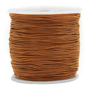 Macramé draad 0.8 mm Cognac brown 90 meter