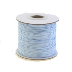 Macramé draad 0.7 mm dik. Light blue. Per meter