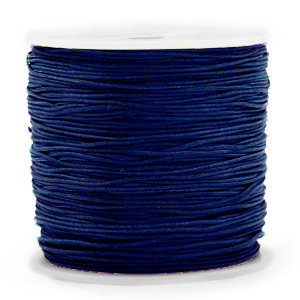 Macrame draad 0.8 mm dik. Sodalite dark blue