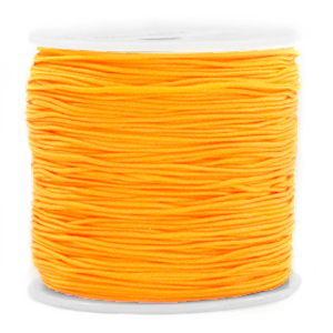 Macramé draad 0.8 mm Warm yellow. Per meter