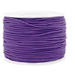 Gekleurd elastisch draad 1.2 mm Purple. Per meter