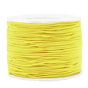 Gekleurd elastisch draad 1.2 mm. Yellow. Per meter