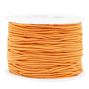 Gekleurd elastisch draad 1.5 mm Paradise orange. Per meter