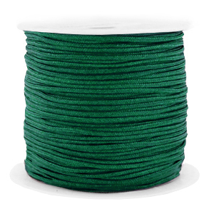 Macramé draad 1.5 mm dark green. Per rol van 90 meter