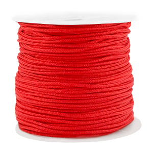 Macramé draad 1.5 mm red. Per rol van 90 meter