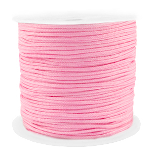 Macramé draad 1,5 mm pink. Per rol van 90 meter