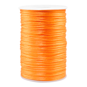 Satijnkoord 1.5 mm. Orange. Per 10 meter.