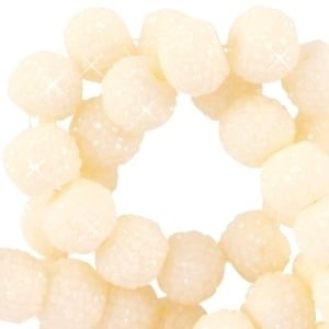 Sparkling bead 8 mm Ivory yellow