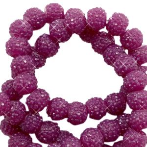 Sparkling bead 6 mm purple