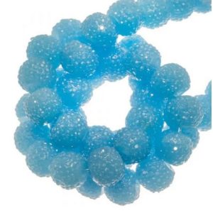 Sparkle bead 8 mm light blue