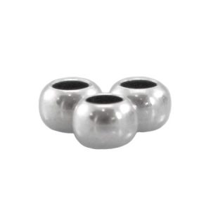 Spacer DQ metaal zilverkleurig 4 x 2.5 mm