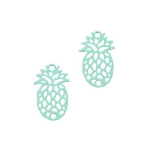 Bohemian hanger ananas 15 x 10 mm Fresh mint green