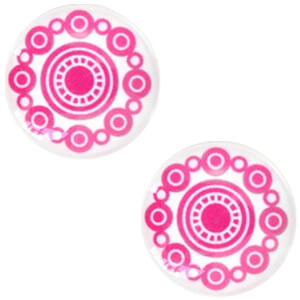 Cabochon Zeeuwse knop 20 mm Fuchsia