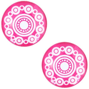 Cabochon Zeeuwse knop 20 mm Fuchsia