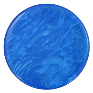 Cabochon 35 mm plat. Lively princess blue.