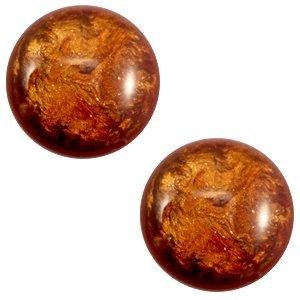 Cabochon 12 mm polaris stardust Topaz bruin