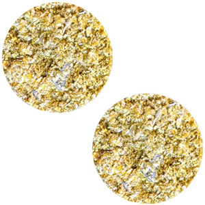 Cabochon 12 mm plat. Polaris Goldstein sunflower yellow