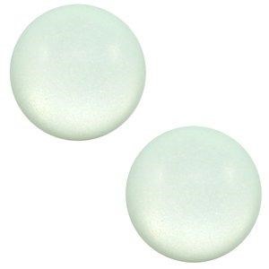 Cabochon 7 mm polaris matt Gossamer green