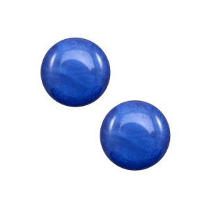 Cabochon 7 mm polaris Mosso shiny cobalt blue