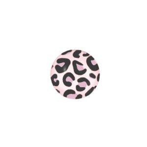 Cabochon 12mm leopard light pink