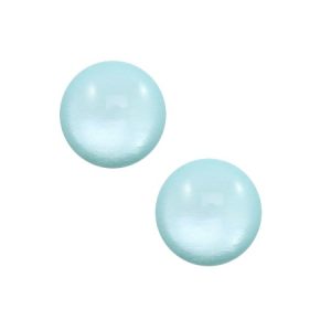 Cabochon 12 mm polaris elements Soft tone shiny sky blue