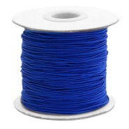 Gekleurd elastisch draad 1 mm. Cobalt blue. Per meter