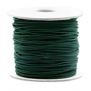 Gekleurd elastisch draad 0.8 mm. Dark green. Per meter.