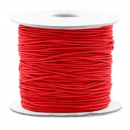 Gekleurd elastisch draad 0.8 mm. Red. Per meter.