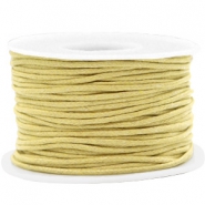 Waxkoord 1.5 mm dik. Ceylon yellow. Per meter