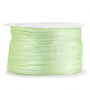 Satijnkoord 1.5 mm. Light mint green. Per 10 meter