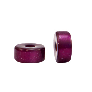 Super polaris kraal disc 4 mm. Gorgeous grape purple.